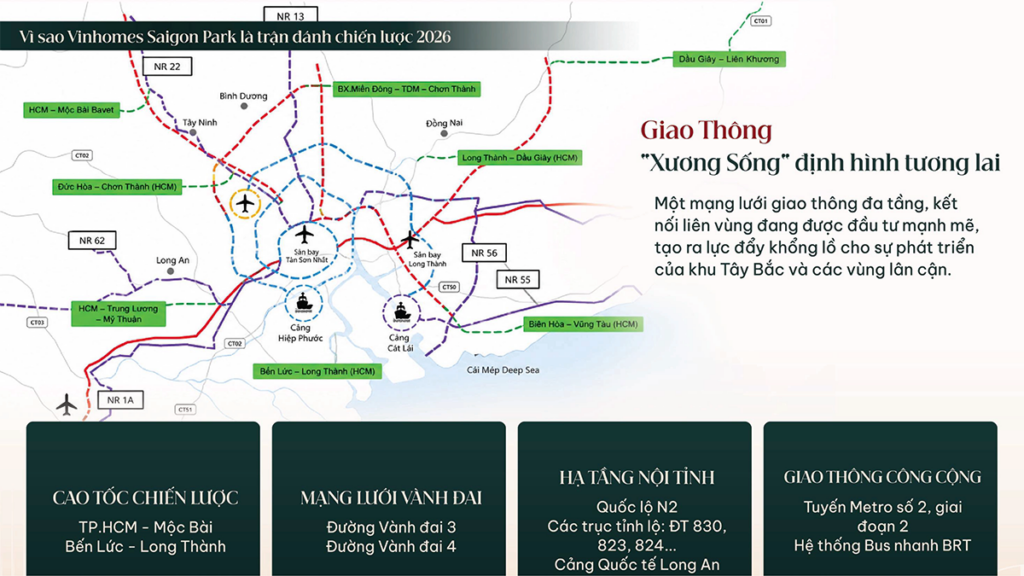 vị trí khu đô thị vinhomes saigon park