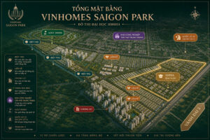 mặt bằng tổng thể vinhomes saigon park