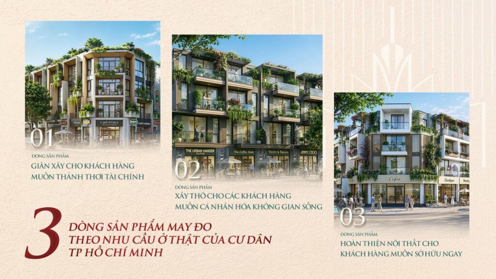 Sản phẩm nhà phố, biệt thự, căn hộ khu đô thị đại học quốc tế