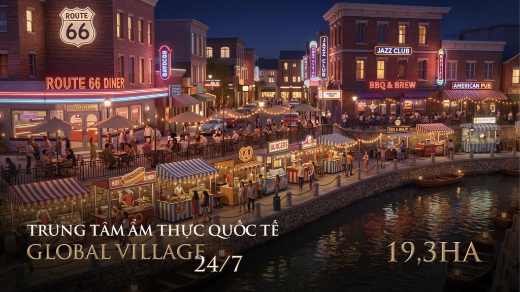Global Village - trung tâm ẩm thực quốc tế 19,3ha