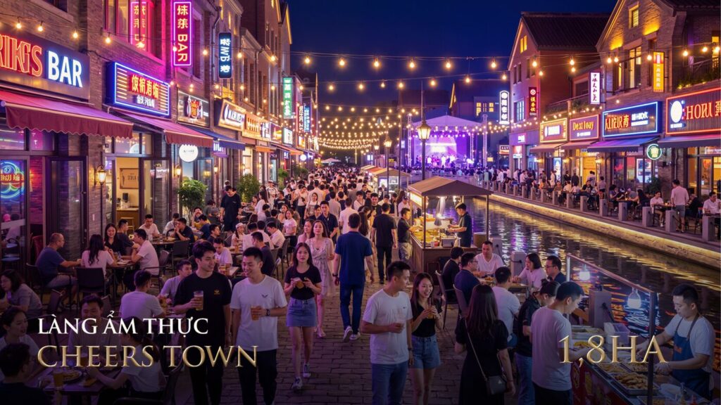 Làng ẩm thực Cheers Town 1,8ha