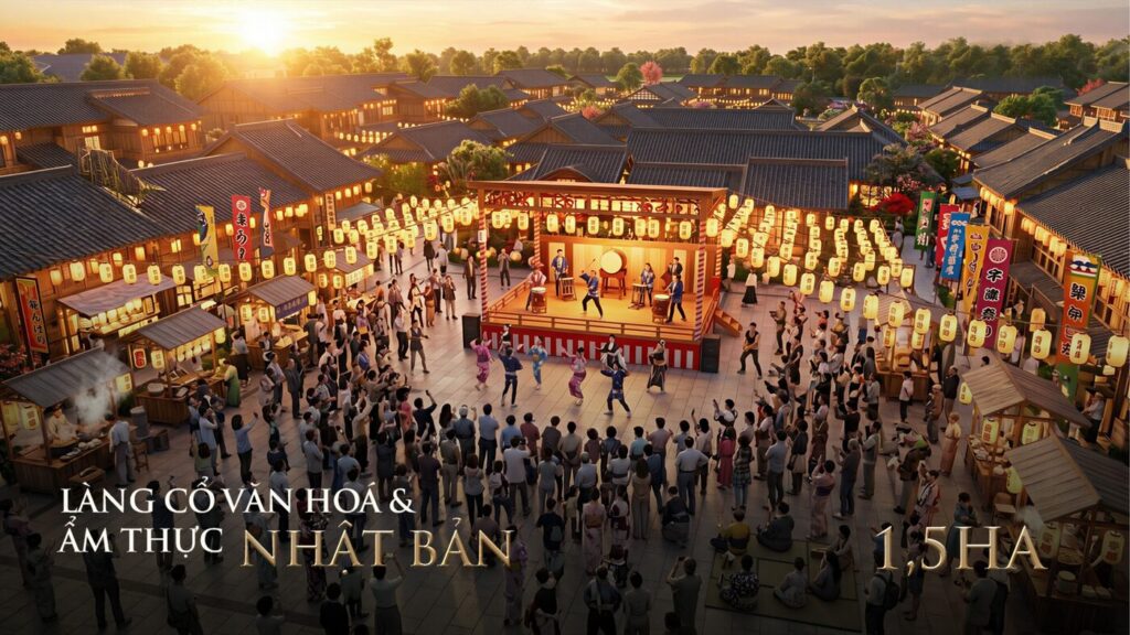 Làng cổ văn hóa và ẩm thực Nhật Bản 1,5ha